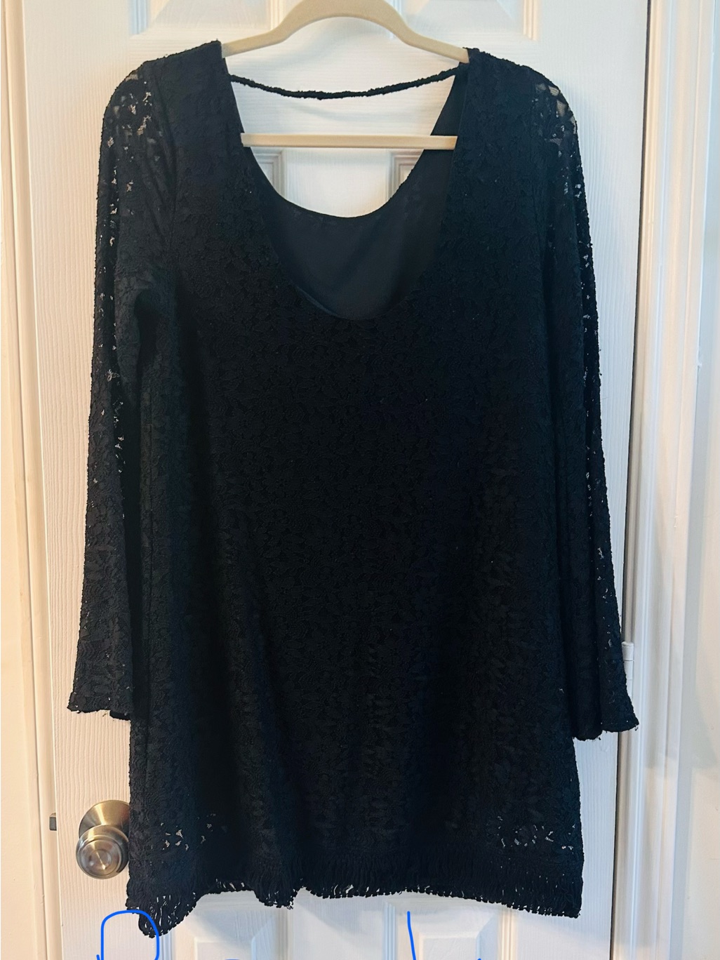 Double Zero Black Lace Midi Dress